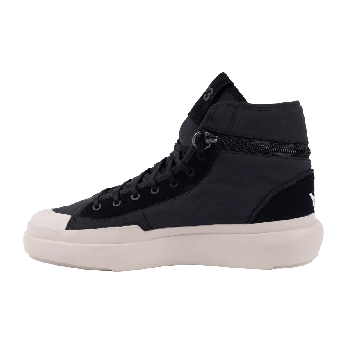 Adidas Y3 Ajatu Court High-Top Sneakers Fabric Black Colour For Men