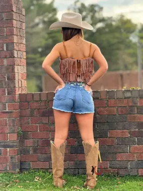 ARIAT LIGHT WASH BOMBSHELL BOYFRIEND SHORTS