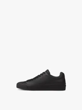 Black Patent Finish Sneakers