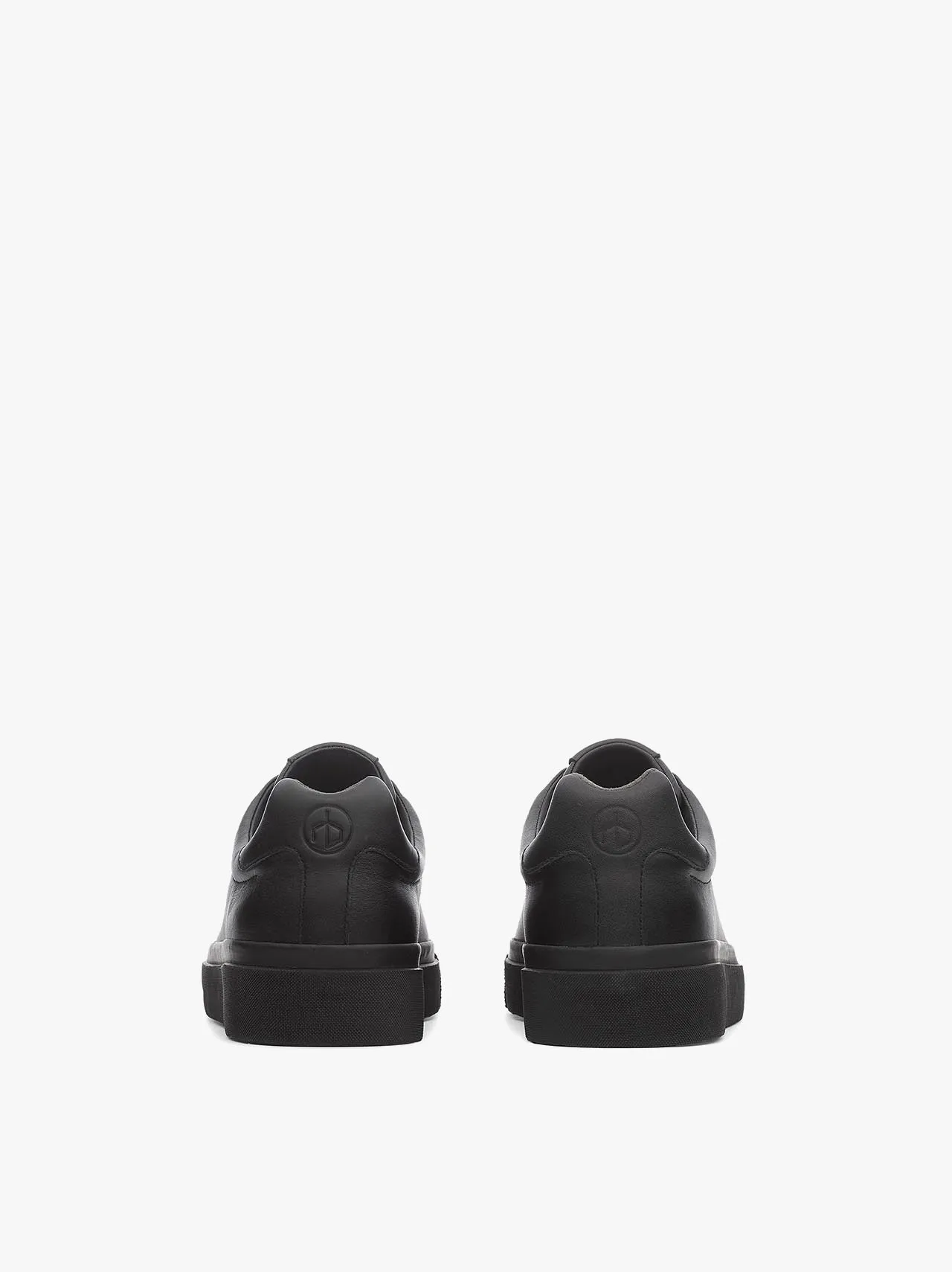 Black Patent Finish Sneakers