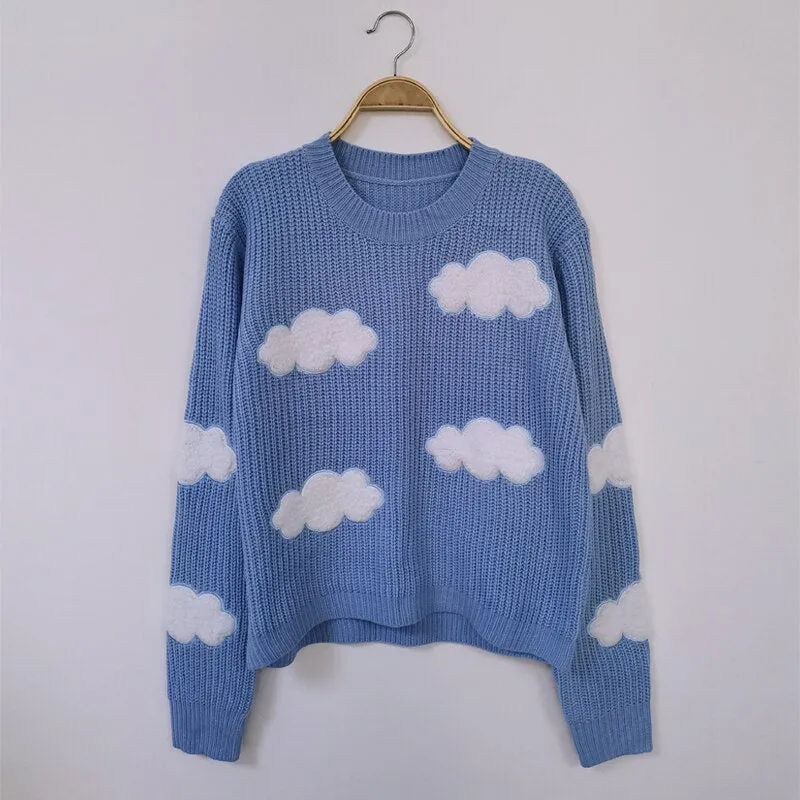Cartoon Cloud Companions Sweaters