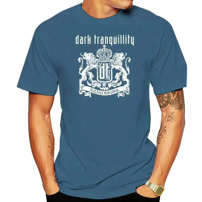 Dark Tranquillity Gothenburg Black T-Shirt Cotton Tshirt Melodic Death Metal Humor Casual Tee Tops