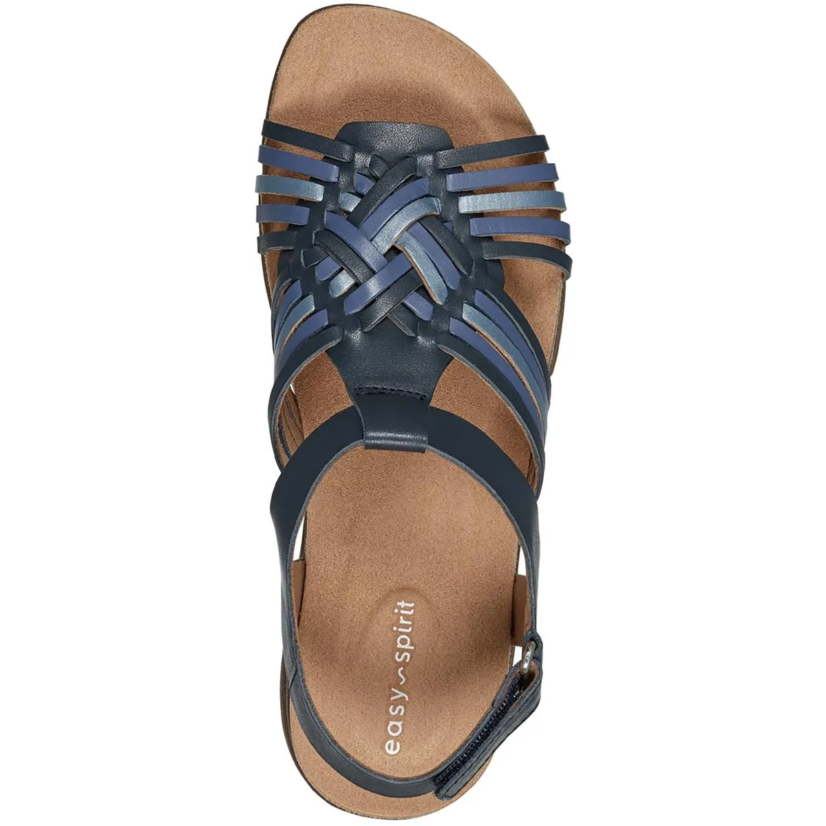 Easy Spirit Womens Mave Leather Strappy Slingback Sandals
