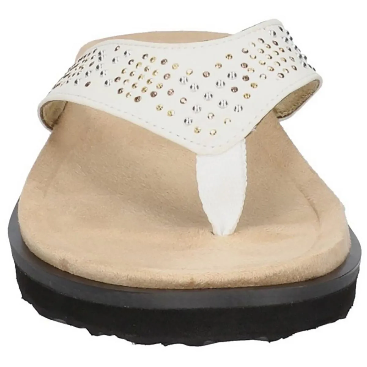 Easy Street Womens Stevie Padded Insole Open Toe Thong Sandals