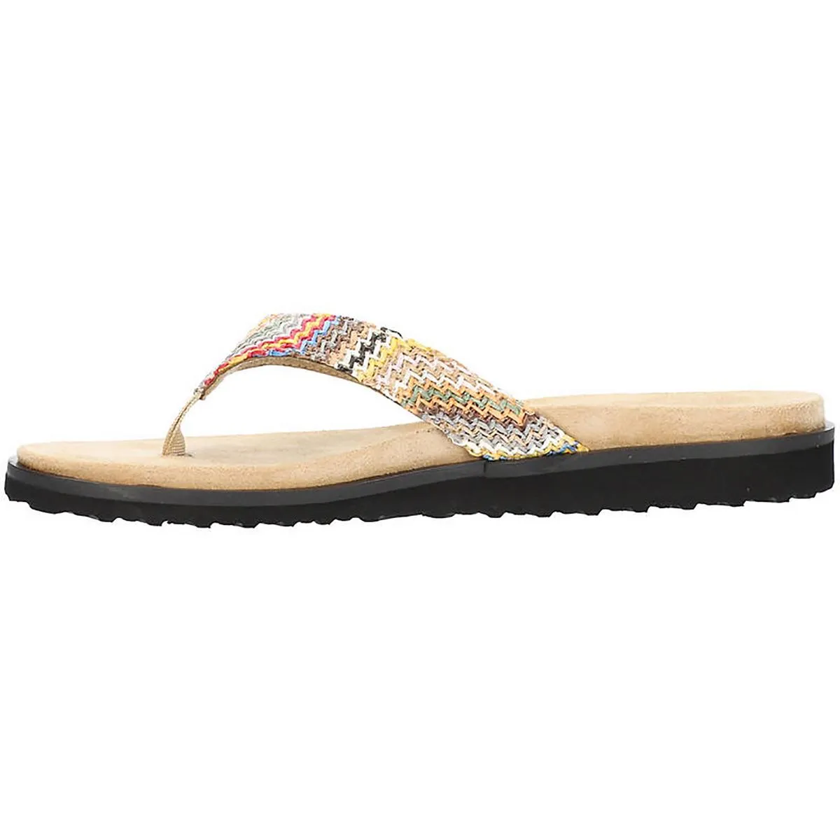 Easy Street Womens Stevie Padded Insole Open Toe Thong Sandals