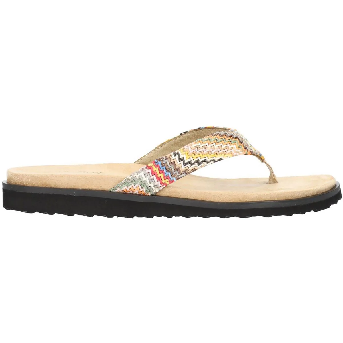Easy Street Womens Stevie Padded Insole Open Toe Thong Sandals