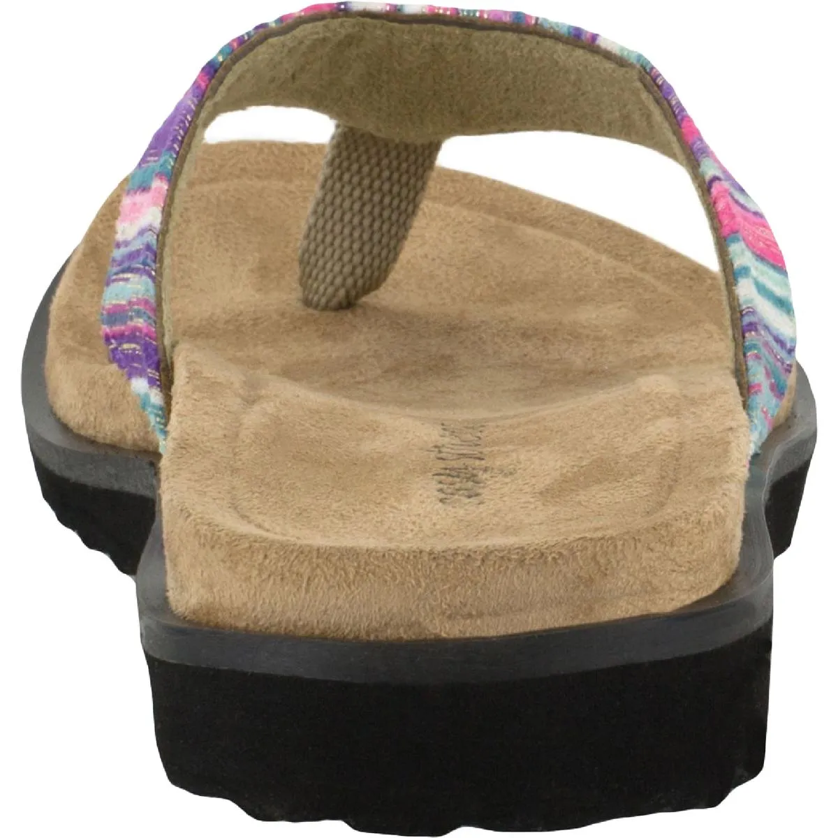 Easy Street Womens Stevie Padded Insole Open Toe Thong Sandals