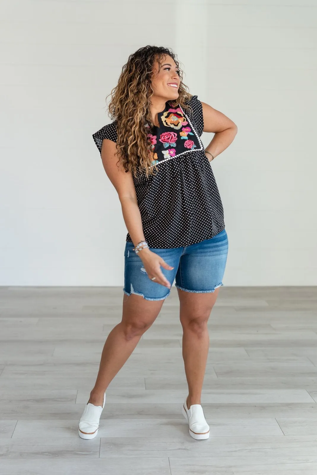 Easy to Admire Embroidered Top
