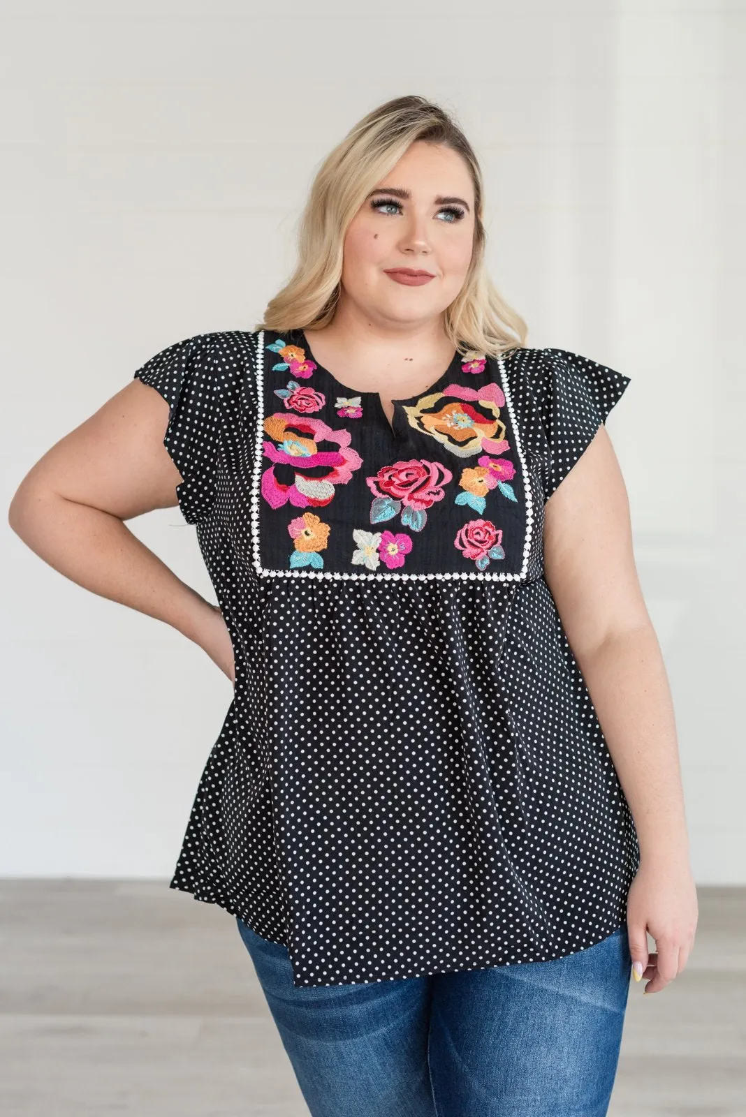Easy to Admire Embroidered Top