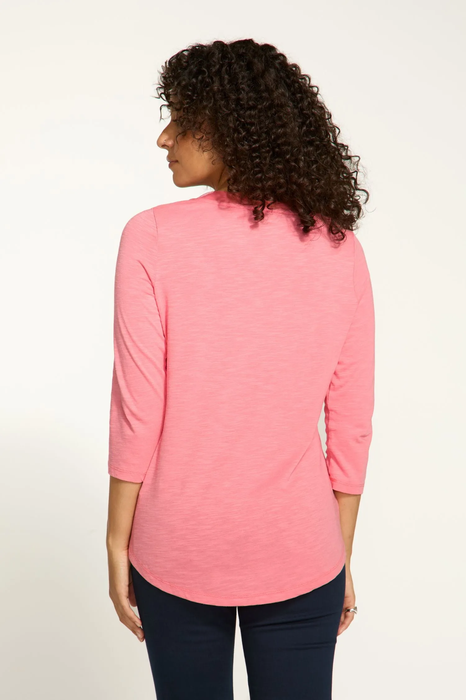 FDJ V-Neck 3/4 Sleeve Top - Style 3148476
