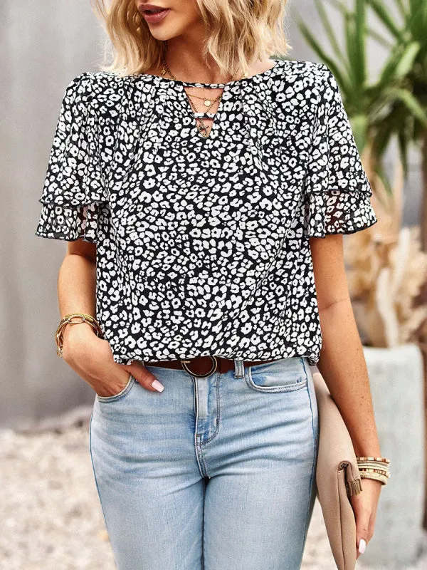 Keturah New Ladies Casual Bohemian Shirt Tops
