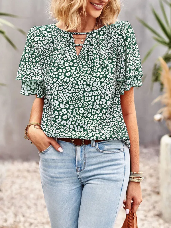 Keturah New Ladies Casual Bohemian Shirt Tops