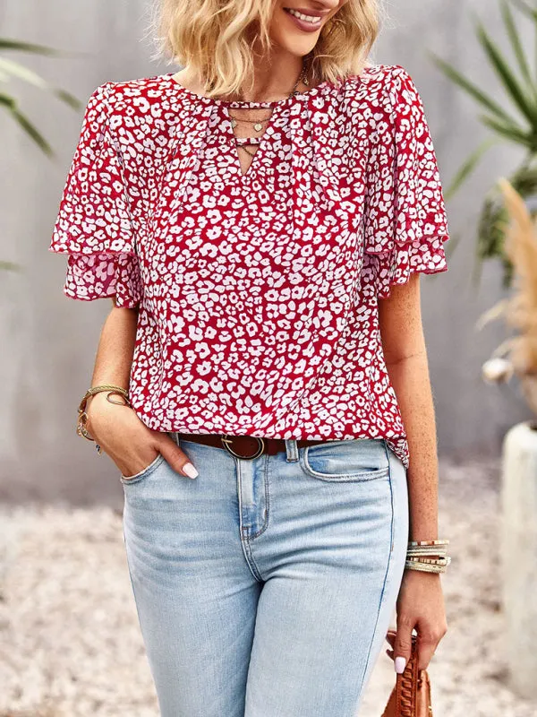 Keturah New Ladies Casual Bohemian Shirt Tops