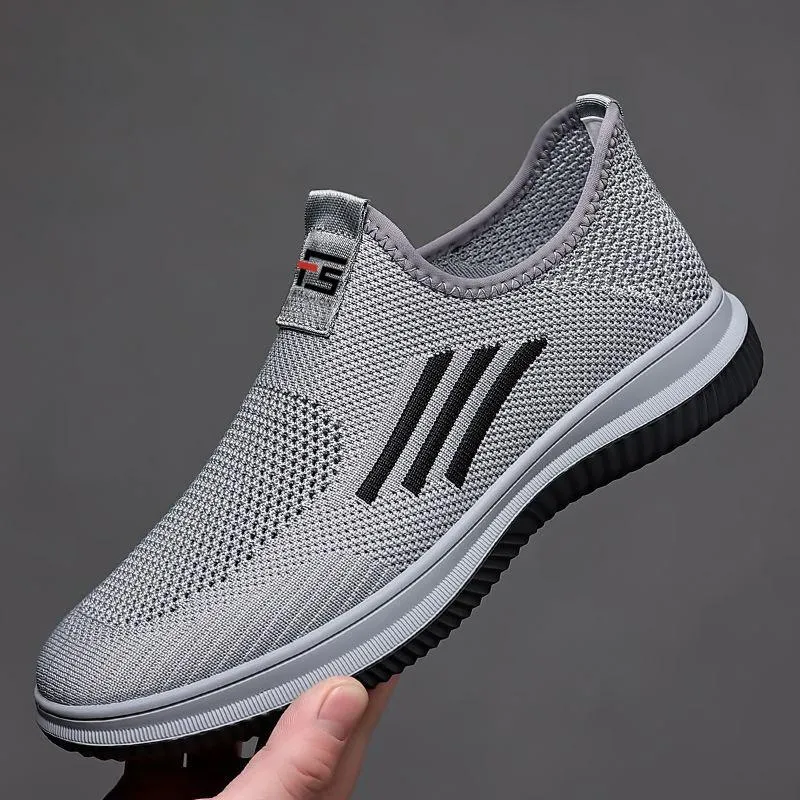 Men's Mesh Breathable Flyknit Shoes Casual Daily Running Shoes