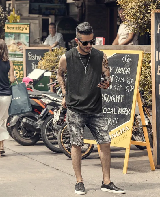 Men's Summer Sleeveless T-Shirt