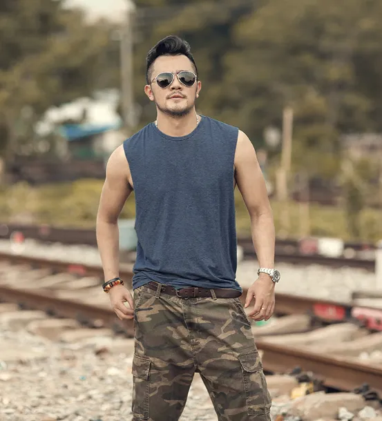 Men's Summer Sleeveless T-Shirt