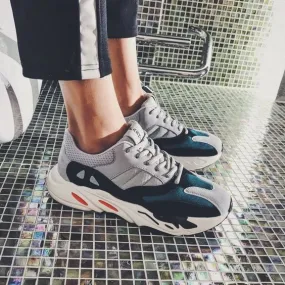 Men's Trendy Color Block Breathable Running Sports Shoes