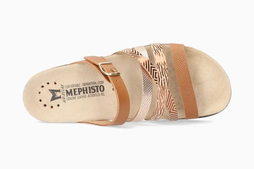 Mephisto Women's Huleda Sandals- Camel Graphic