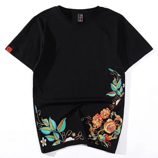 New Popular brand short sleeve men short sleeve summer hip hop T-shirt Chinese style lovers