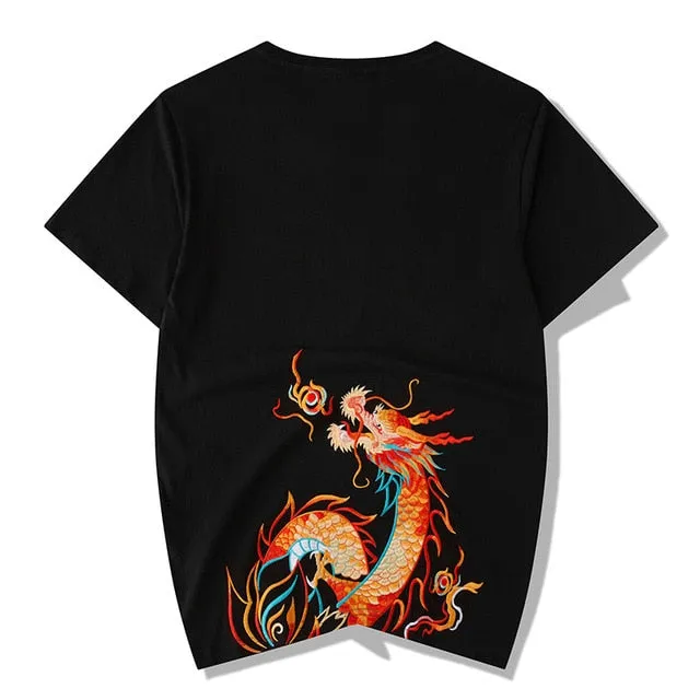 New Popular brand short sleeve men short sleeve summer hip hop T-shirt Chinese style lovers