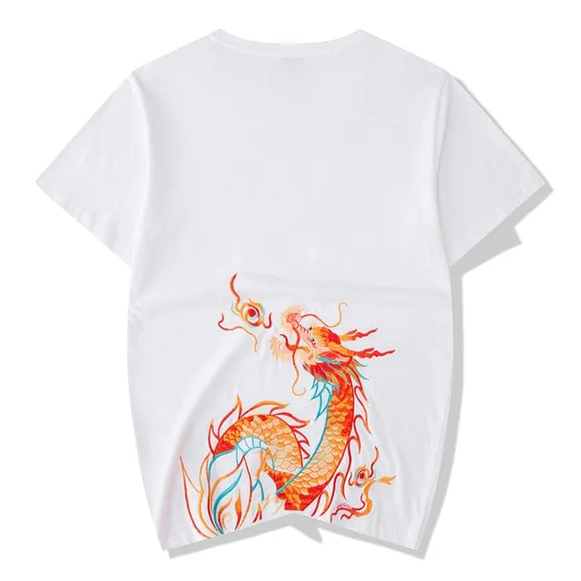 New Popular brand short sleeve men short sleeve summer hip hop T-shirt Chinese style lovers