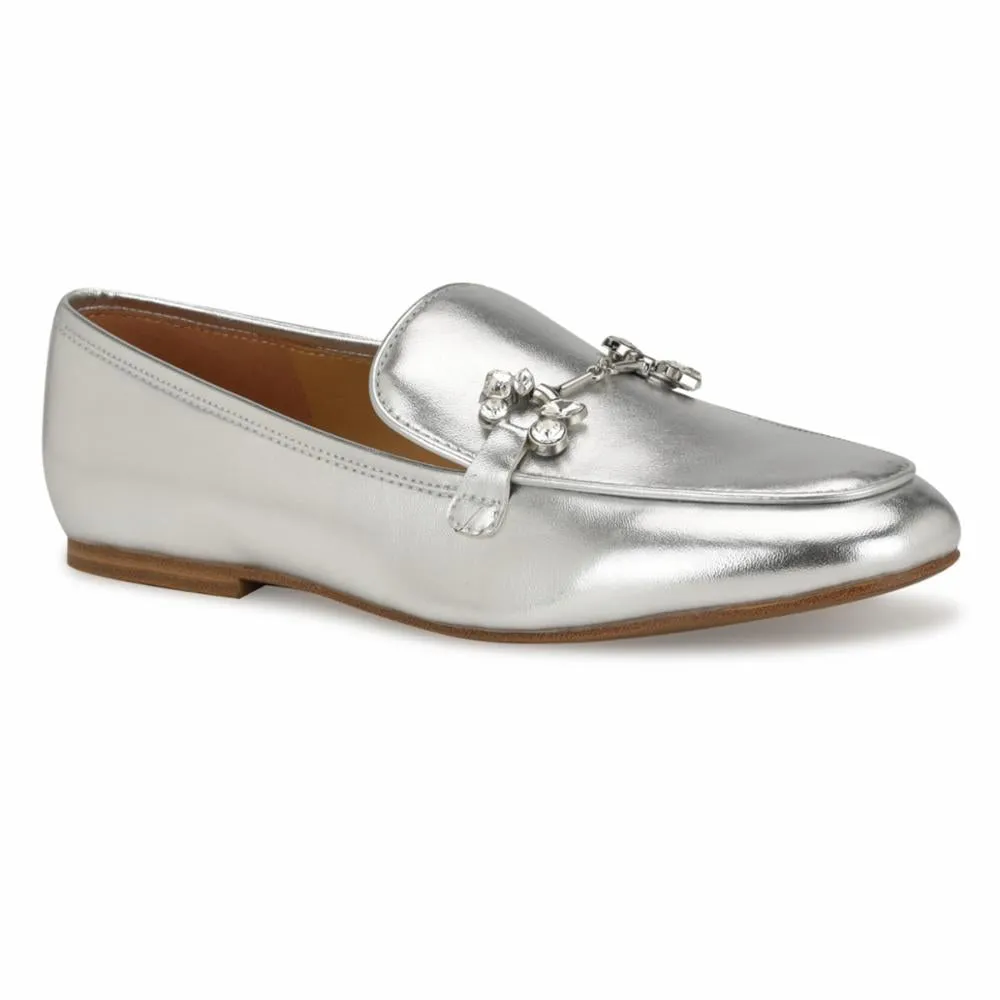 Nine West Women's Bennit3 Silver M