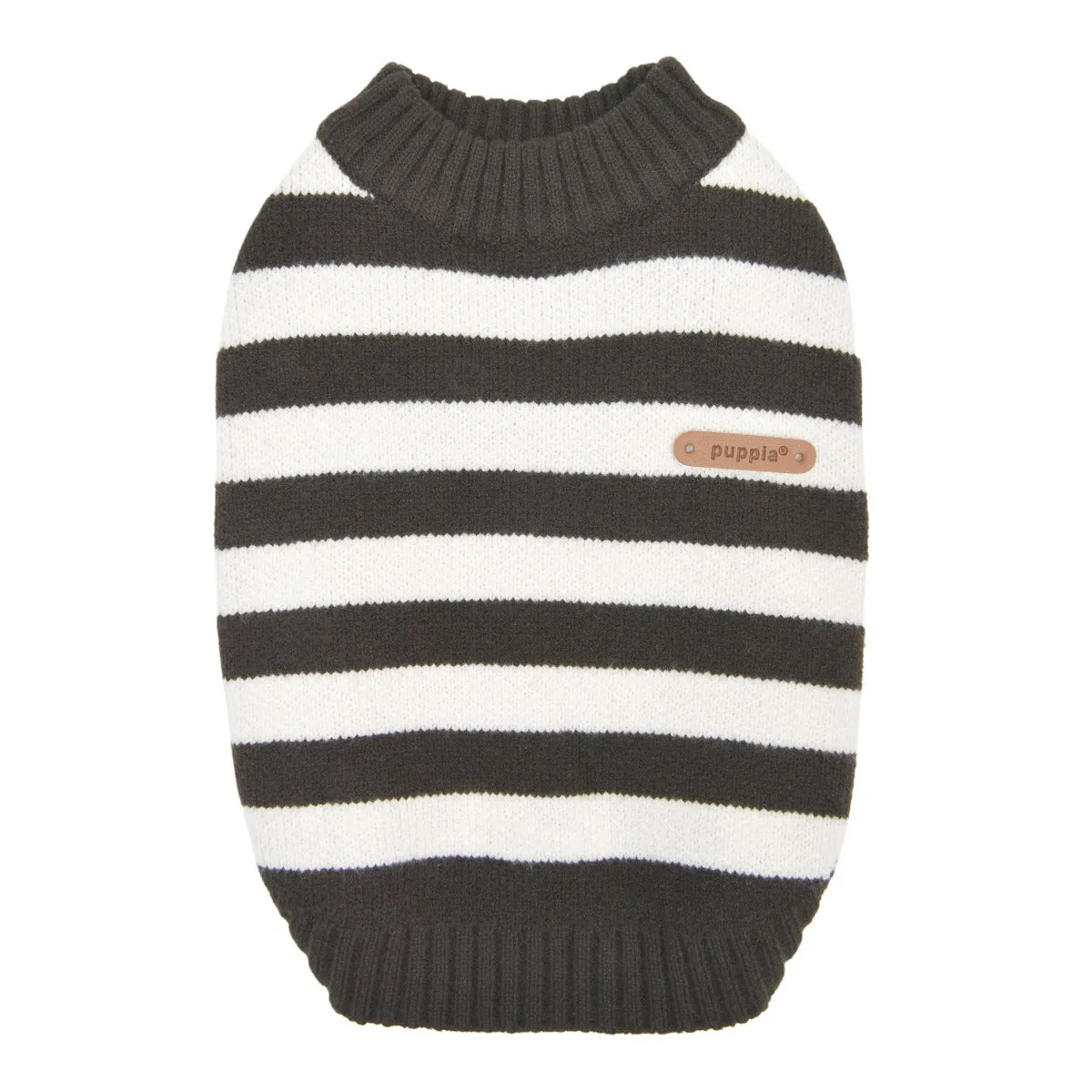 ollie striped sweater - charcoal grey