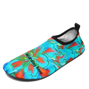 Personalized Name Sneaker Shoes, AQUA-210527011