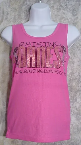 Raising Danes Ladies Tank Top - Crystal Logo