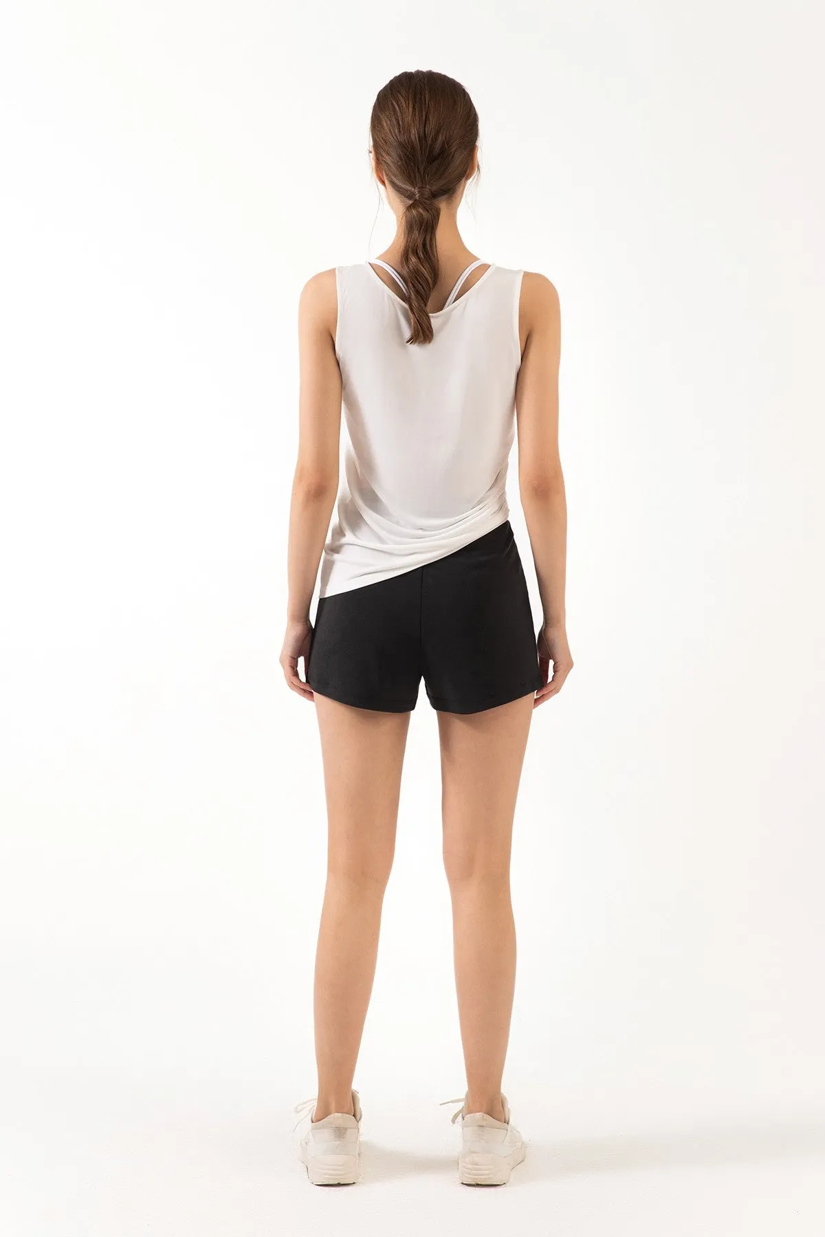 Reversible Wear Asymmetrical Hem Tank Tops