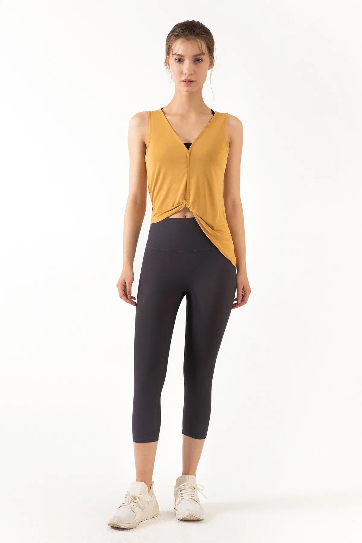 Reversible Wear Asymmetrical Hem Tank Tops