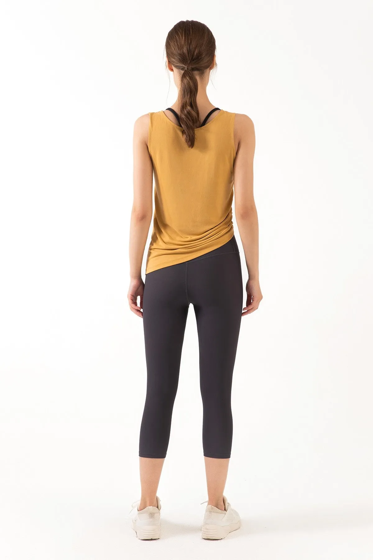 Reversible Wear Asymmetrical Hem Tank Tops
