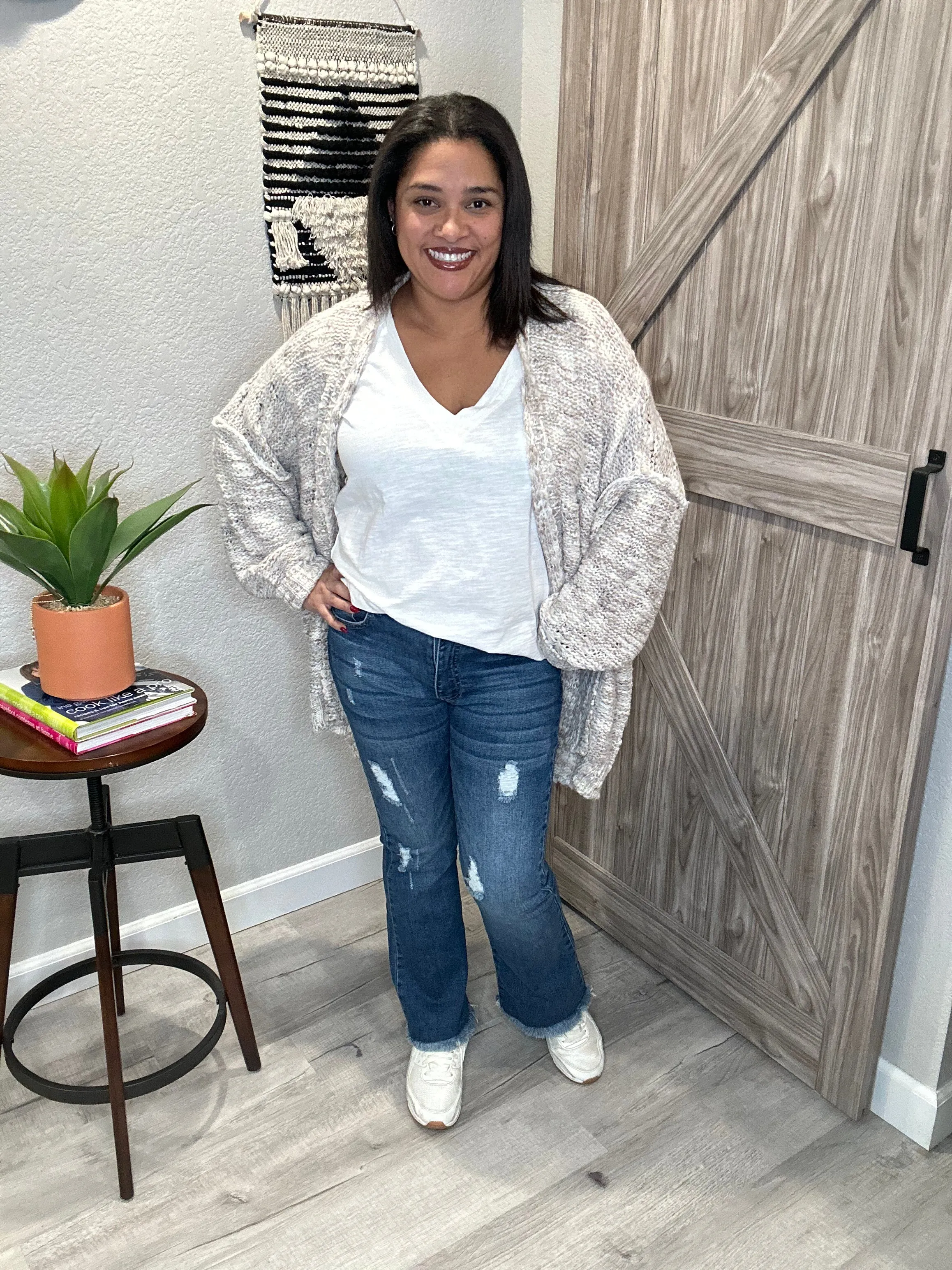 Saltwater Luxe Rise Loose Knit Open Cardigan