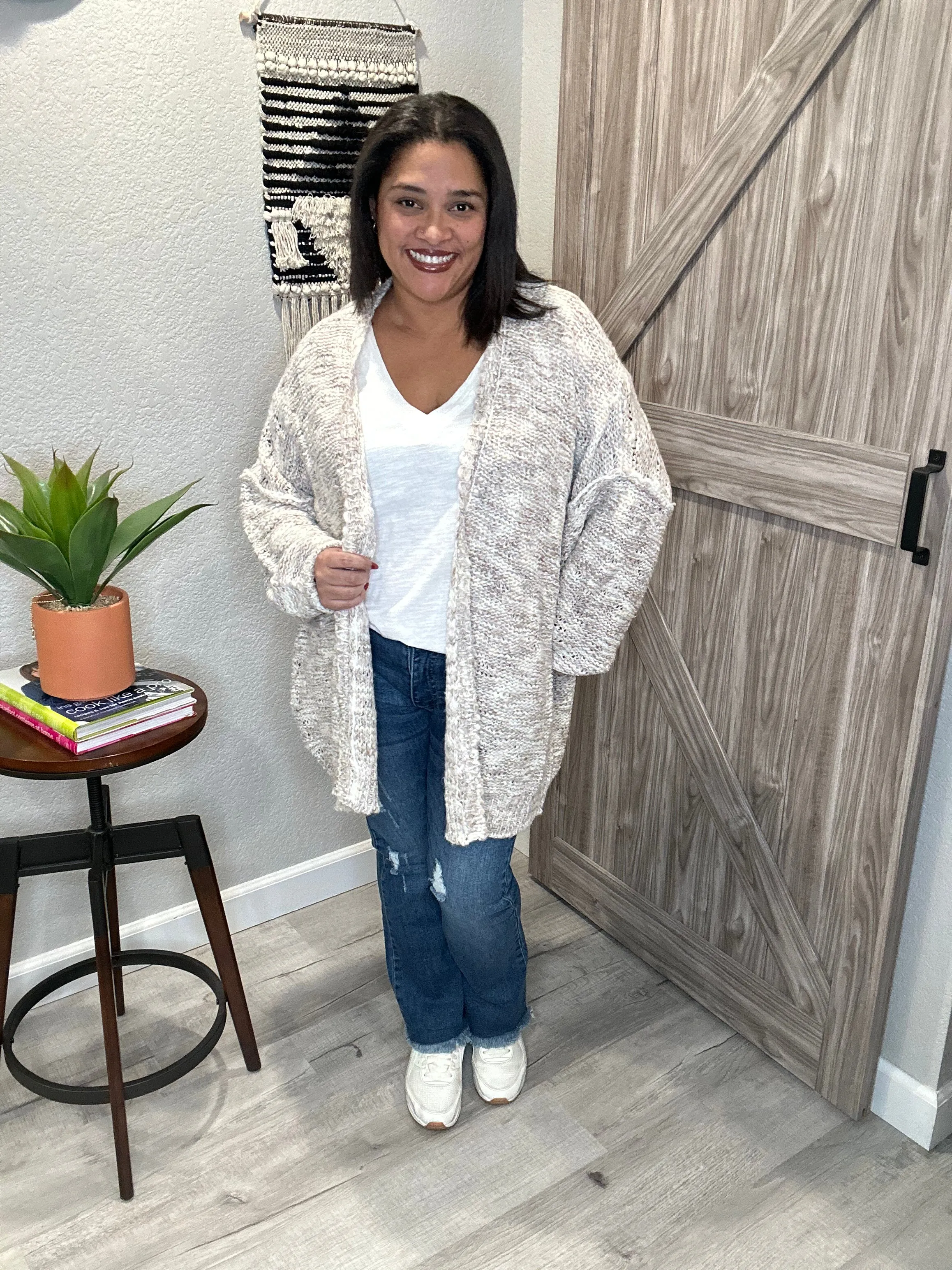 Saltwater Luxe Rise Loose Knit Open Cardigan