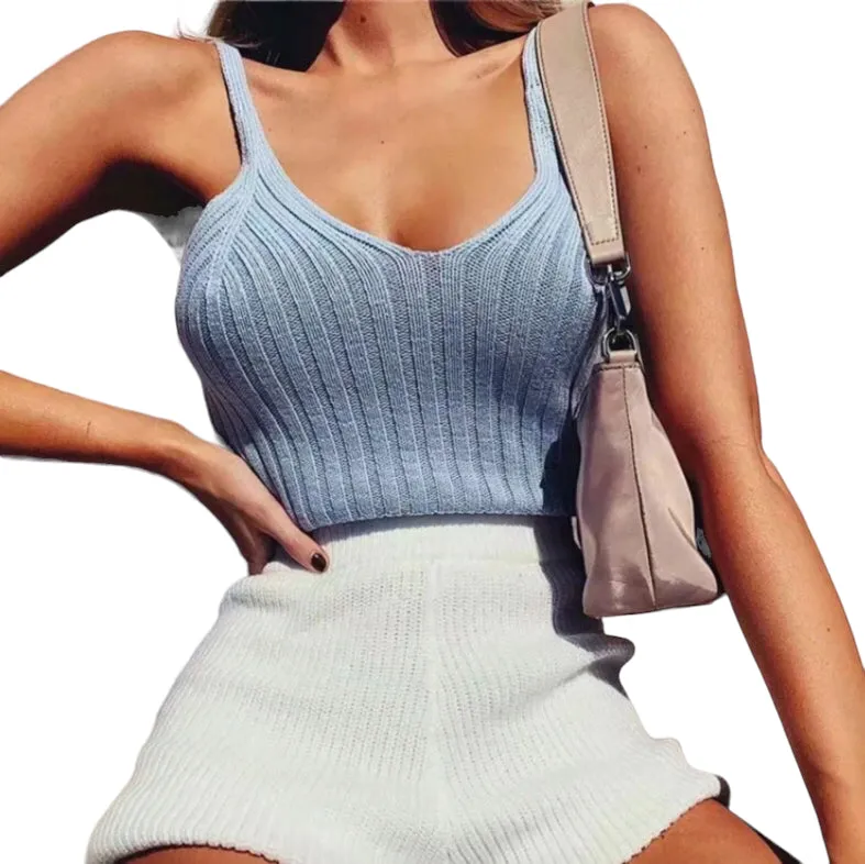 Sexy knit Crop Tops .