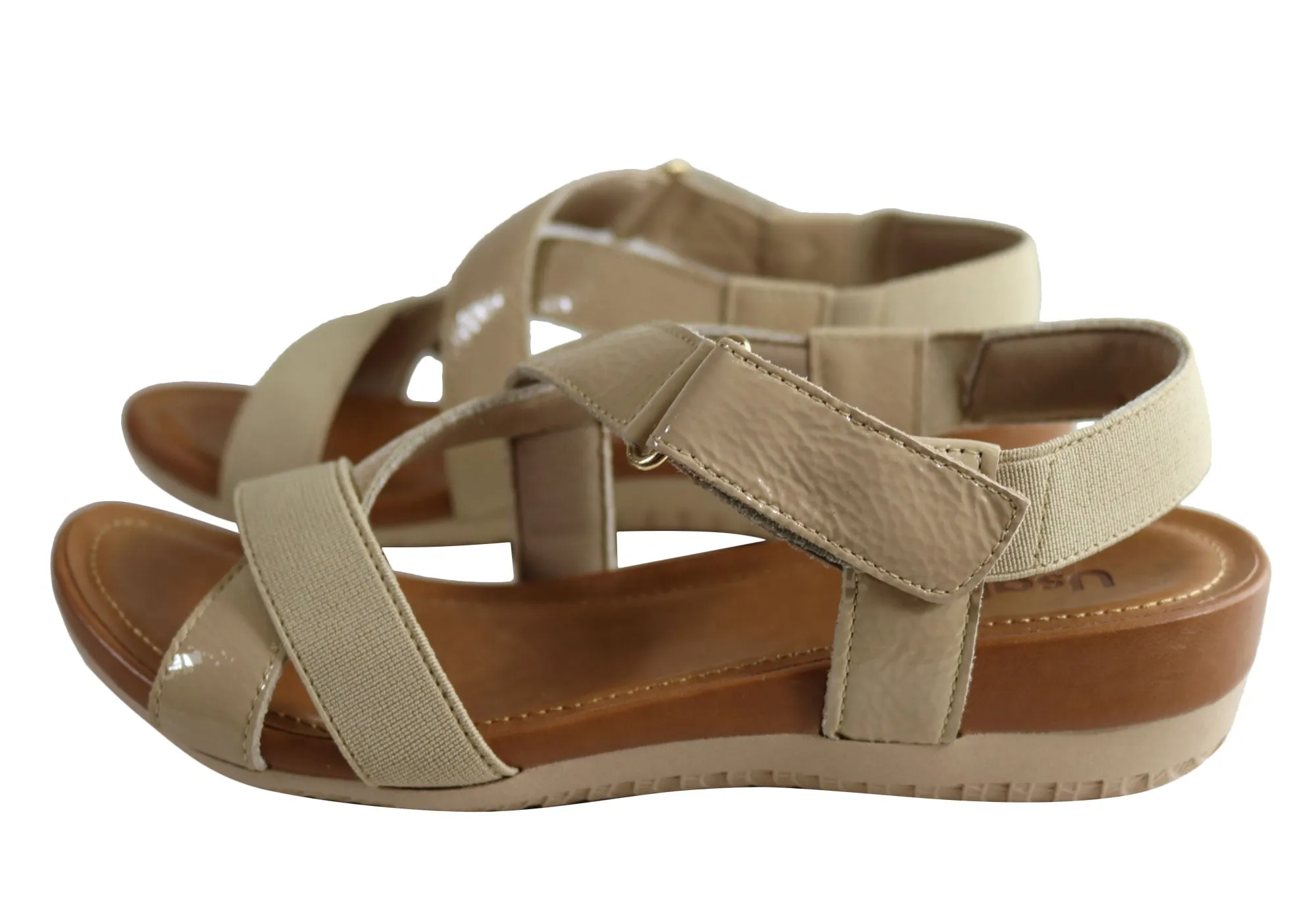 Usaflex Mosely Womens Comfortable Cushioned Sandals Made In Brazil