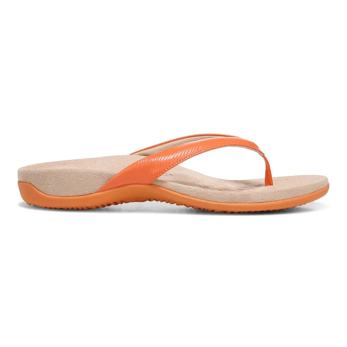Vionic Women's Dillon II Flip Flops- Marmalade Wavy