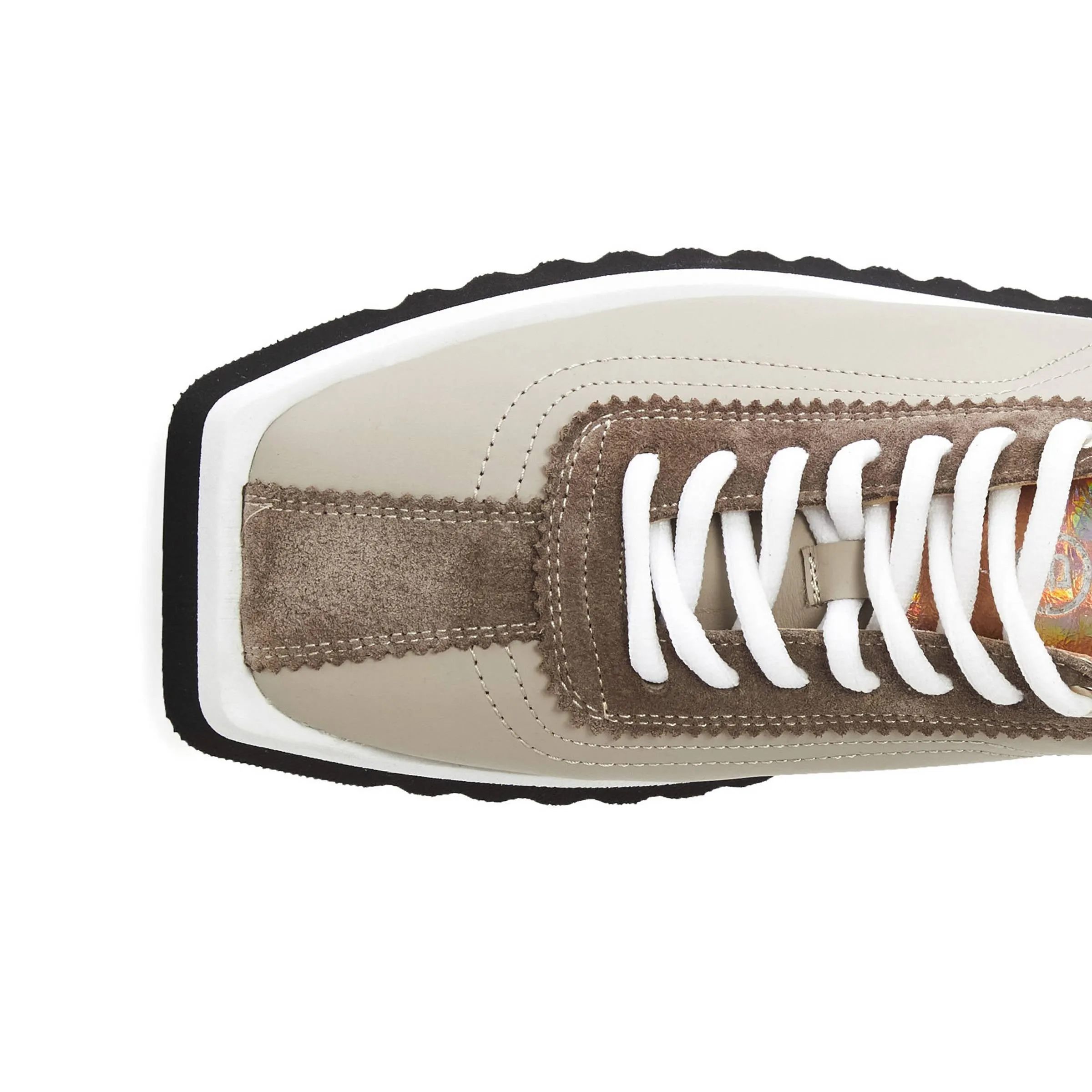 Women's Calf Leather Handmade Sneakers W5002