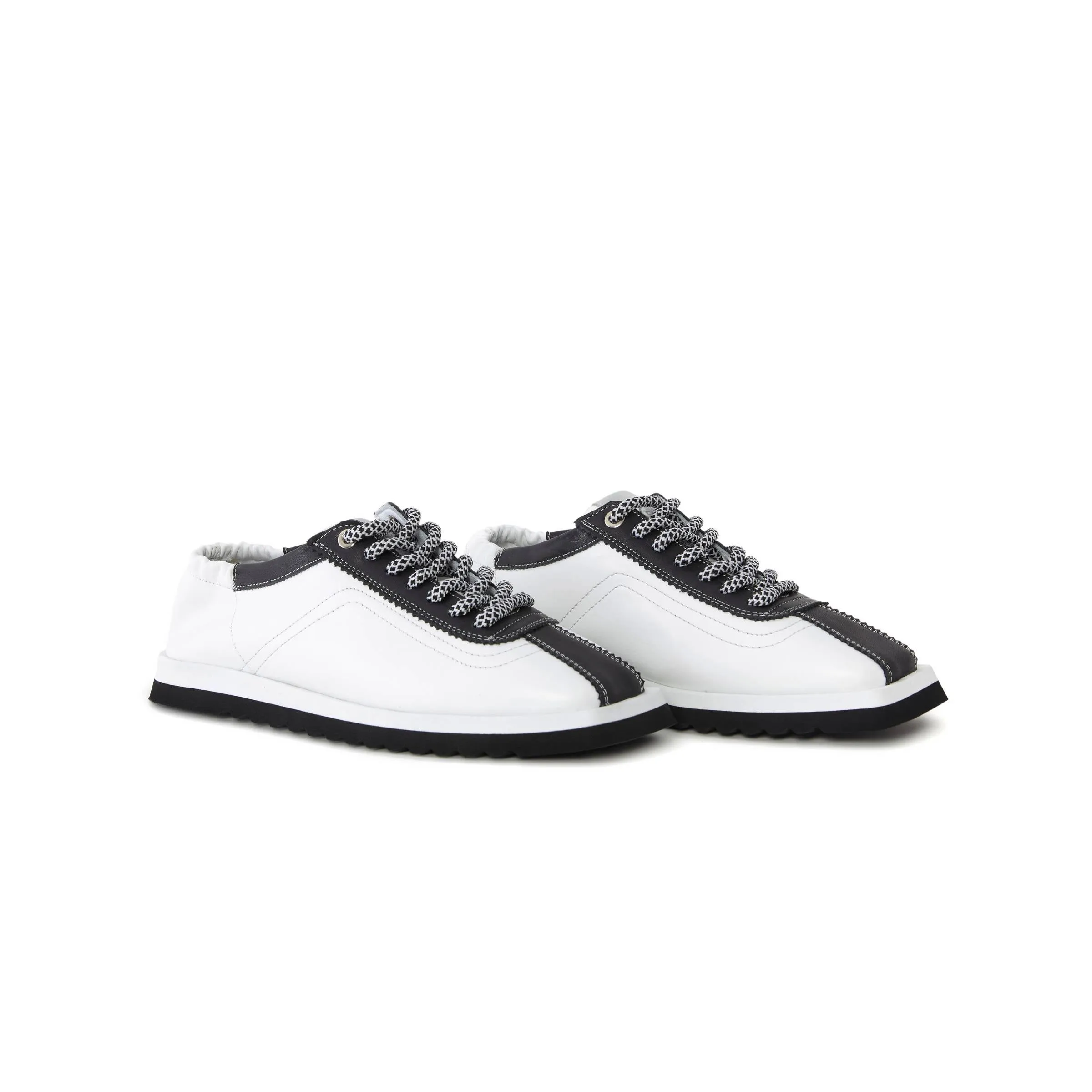 Women's Calf Leather Handmade Sneakers W5002