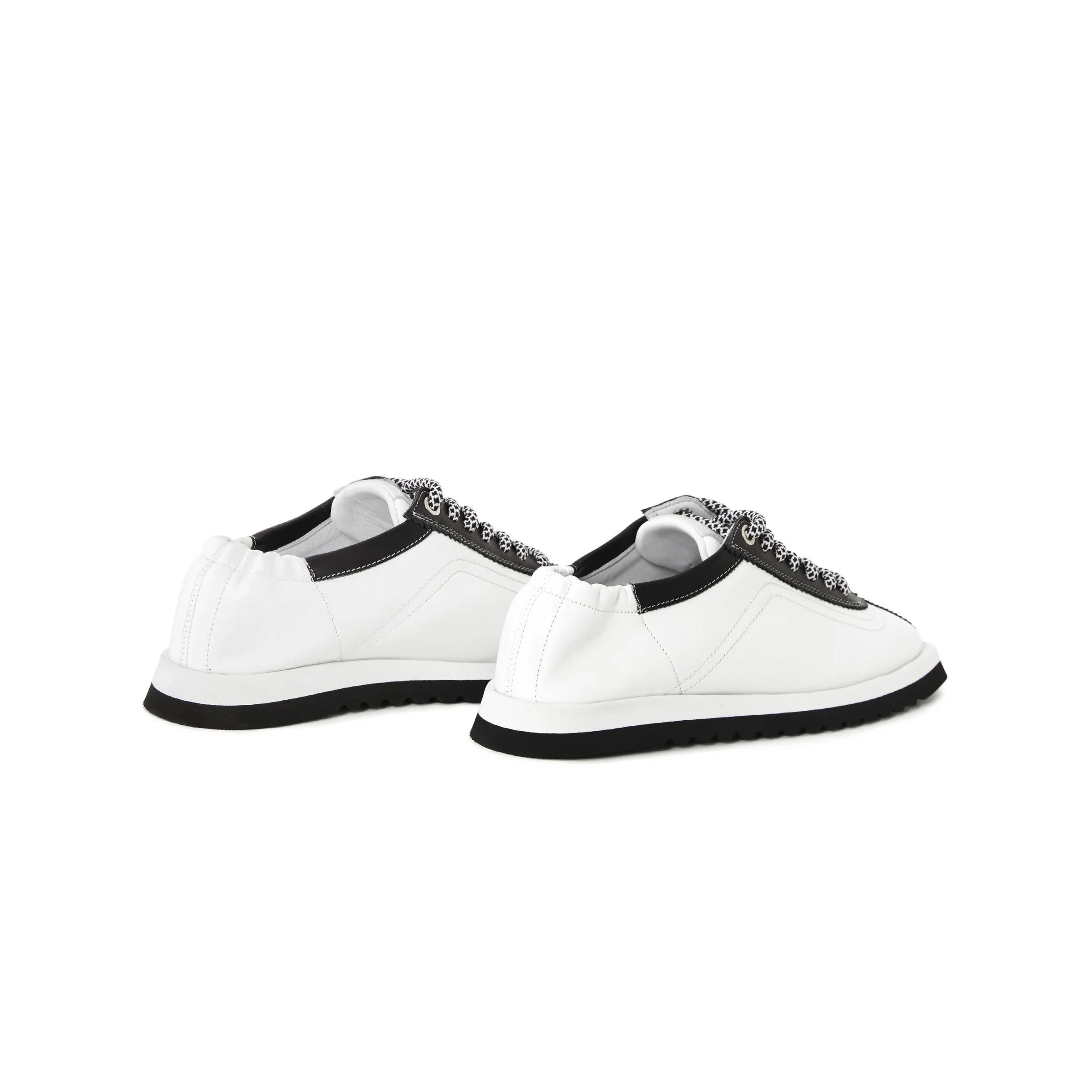 Women's Calf Leather Handmade Sneakers W5002