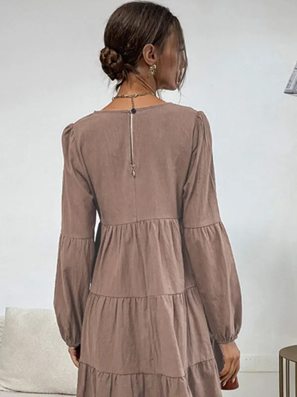 Women's long -sleeved new product fashion and comfortable dress