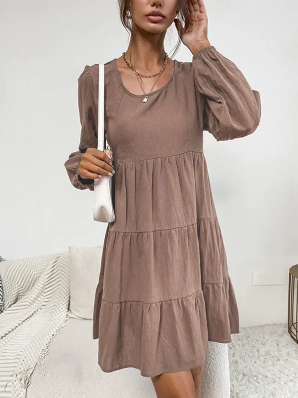 Women's long -sleeved new product fashion and comfortable dress