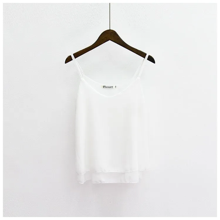 Women's Summer Chiffon Sleeveless Tank Top