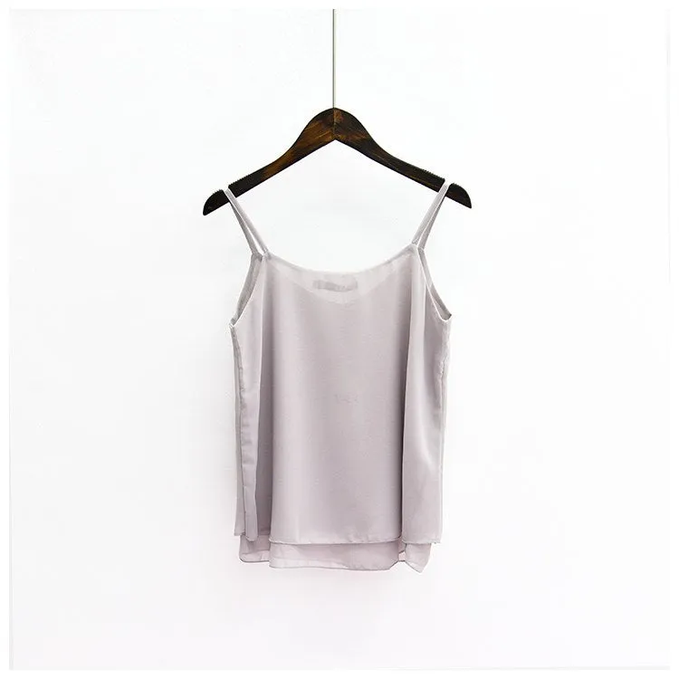 Women's Summer Chiffon Sleeveless Tank Top