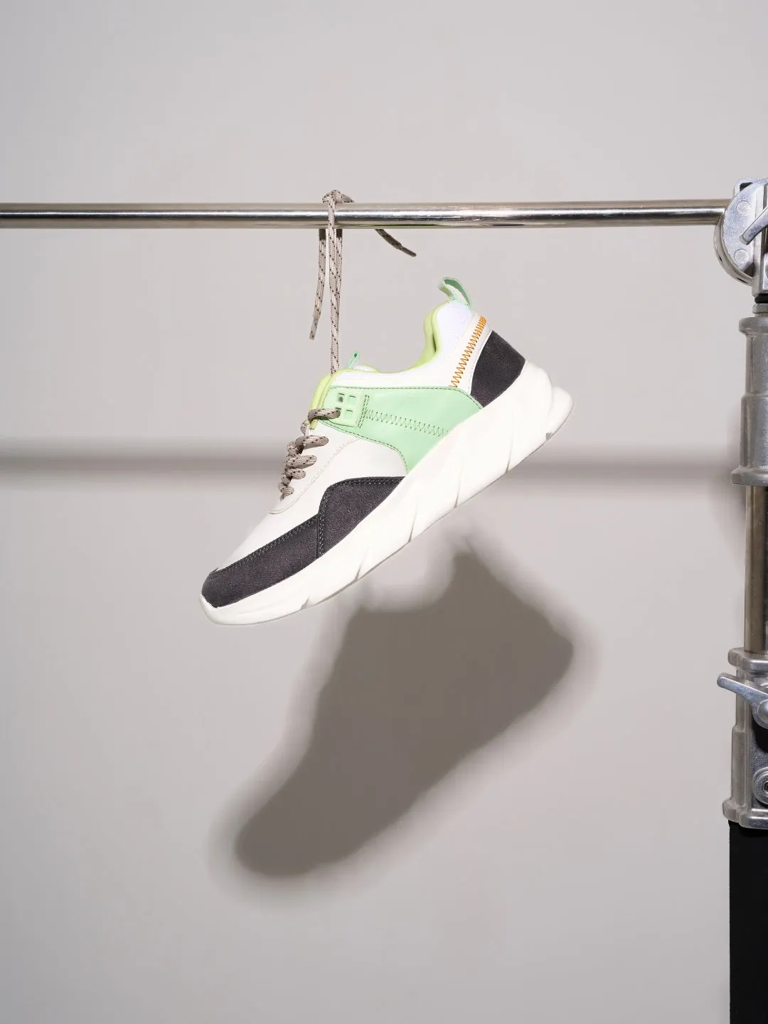 Women's White/Grey All Seasons Wearing Sneakers (IU1005)